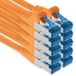 1aTTack.de 10x 1,5m CAT6 Ethernet LAN-netwerkkabel RJ45 - oranje