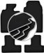 CARLUX-SILVER automatten voor: Mini Cooper R53 hatchback (2001-2006)