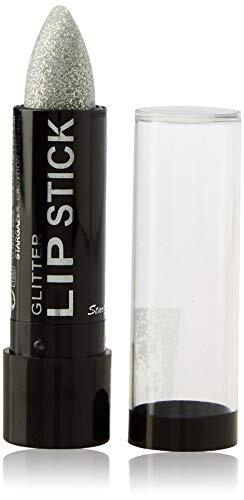 Stargazer Products Glitter lippenstift, zilver, per stuk verpakt (1 x 5 g)