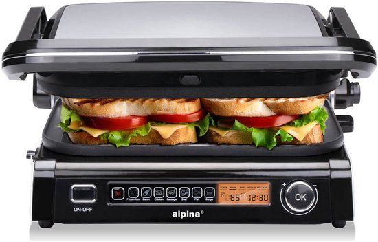 Tomado TGP2001S - XXL tosti ijzer - Panini grill - Anti aanbaklaag