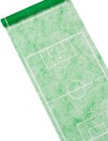 SANTEX - Groene non-woven tafelloper met voetbalveld-motief 30 cm x 5 m