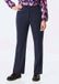 Goldner VERA Wijde Jersey Broek met Plooien - Marine - Maat 40