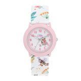 Princess Lillifee Wrist Watch Girls Kids Quartz Watch Analoog, met textielband, roze, 3bar waterbestendig, wordt geleverd in geschenkdoos voor horloges, 2037724