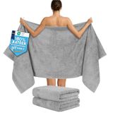 Hammetex Saunahanddoek 2-delige Set 80x200 cm, 100% Katoen, 500 GSM