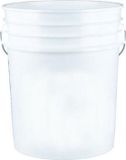 Merkloos Grit Guard Detailing Auto Wash Bucket 5 Gallon 19 Liter White Plastic With Handle