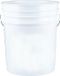 Merkloos Grit Guard Detailing Auto Wash Bucket 5 Gallon 19 Liter White Plastic With Handle