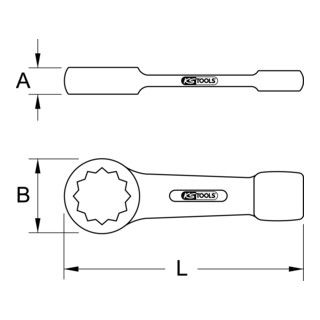 KS Tools BRONZEplus slagringsleutel 42 mm