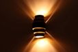 artde Wandlamp - zwart goud - 2 x G9 - 22cm hoog