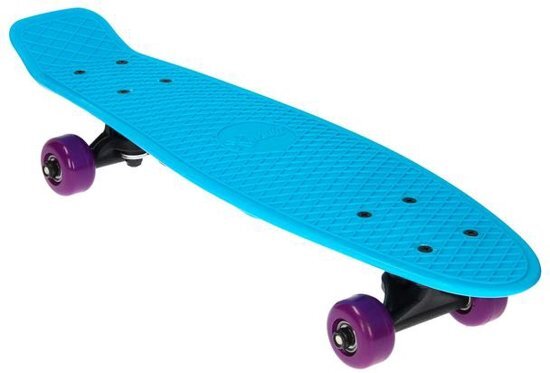Thim Plastic Skateboard Blauw 55cm - Penny Board