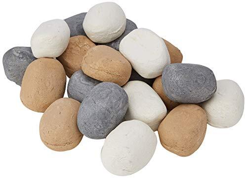 Coals 4 You 20 Gemengd Gasvuur Keramische kiezelstenen Vervangingen/Bio Brandstoffen/Keramisch (Gemengd/Wit/Beige/Grijs) NIEUW & EXCLUSIEF OM KOLEN 4 U