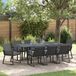 Prolenta Maison Exclusive Tuinset, 9-delig, zwart, van polyrotan