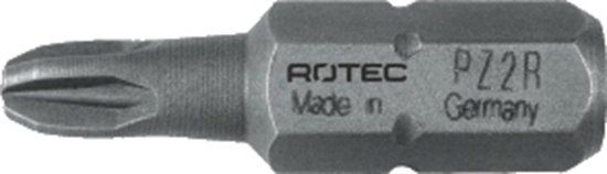 Rotec PRO Schroefbit PZ 2R, gereduceerd, L=25, C6.3, BASIC (vpe 10)