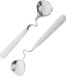 2-Pack cuillères à miel en acier inoxydable - Manche courbé - Cuillères à miel et sirop sans égouttures - Cuillères multifonctionnelles pour café et confiture - Ustensile de cuisine (15 cm)