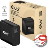 CLUB3D Travel Charger 140 Watt GaN technology, Single port USB Type-C, Power Delivery(PD) 3.1 Support