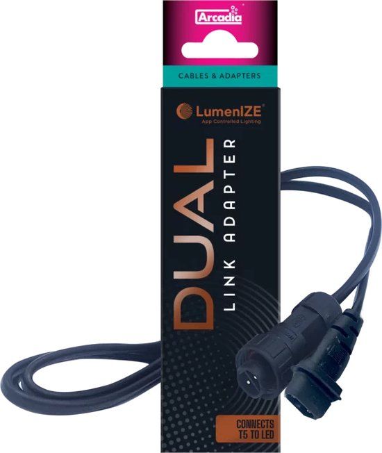 Aquadistri Arcadia T5 naar LED linkkabel 1,2 m voor LumenIZE terrariumverlichting