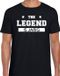 Bellatio Decorations Shoppartners Bv Fun T-shirt The Legend Is Jarig Zwart Heren L