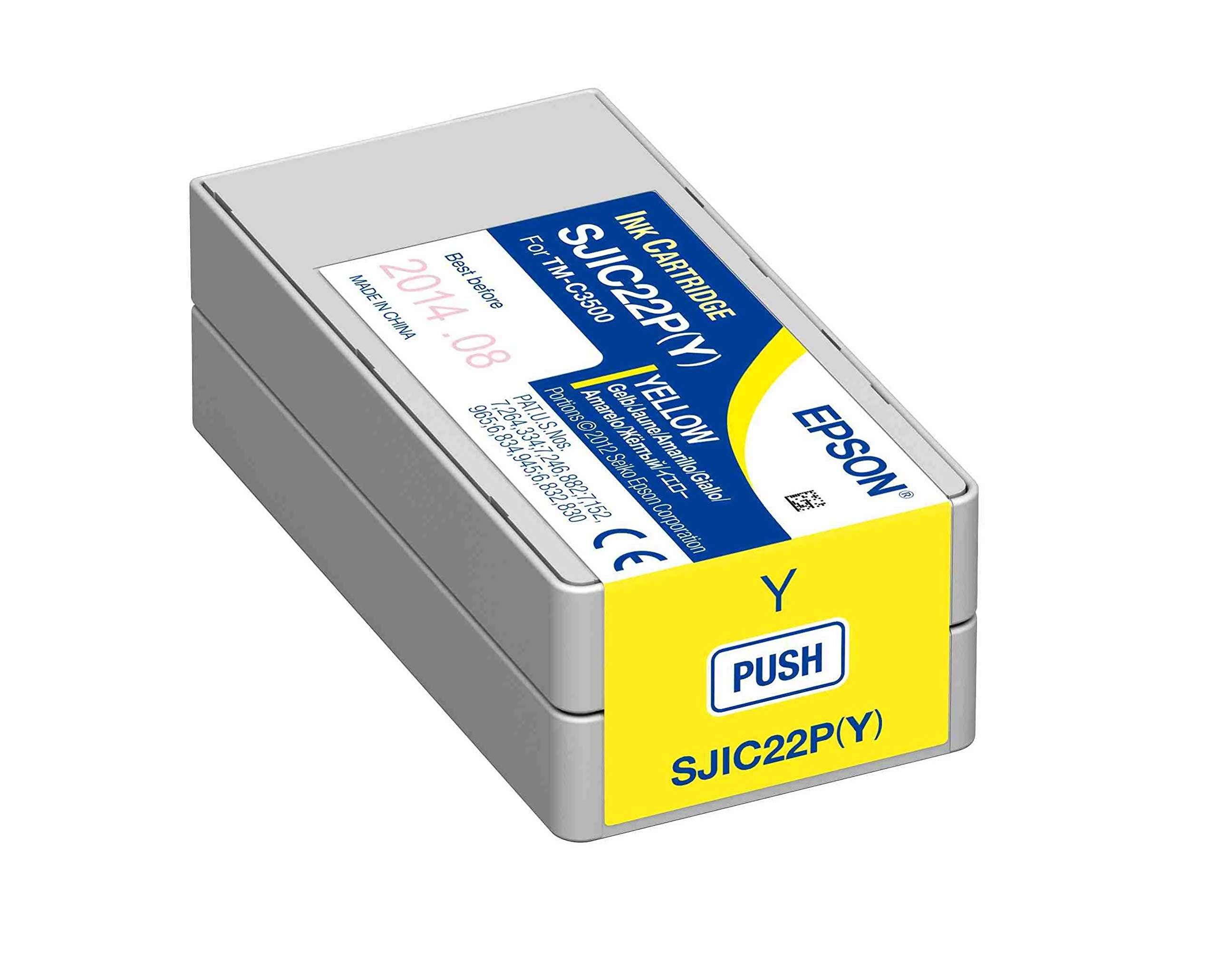 Epson SJIC22P(Y) Geel inktcartridge