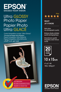 Epson Ultra Glossy Photo Paper - 10x15cm - 20 Vellen