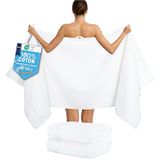 Hammetex Saunahanddoek 2-delige Set 80x200 cm, 100% Katoen, 500 GSM