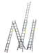 Little Jumbo Reformladder SuperPRO uitgebogen bomen geanodiseerd - 2x9 sporten - 1250400209