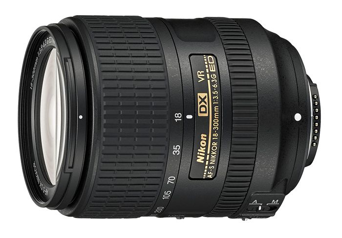 Nikon AF-S DX NIKKOR 18–300mm f/3.5–6.3G ED VR Lens - Black