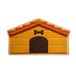 Fisura – Buiten deurmat “hondenhok” van kokosvezel met antislip PVC-onderzijde. Deurmat met originele vorm. Honden deurmat. Handgeschilderd. Afmetingen: 70 cm x 40 cm