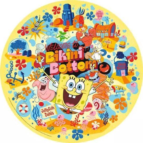 Ravensburger SpongeBob SquarePants Round Jigsaw Puzzle Welcome to Bikini Bottom (500 pieces)