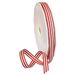 Morex Ribbon Polyester Grosgrain gestreept decoratief lint, 20 Yard", rood, 3/8"