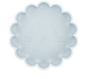 Dutsi - Welpje Serie - Siliconen Babybord - Leeuwen Ontwerp - Grijs Blauw