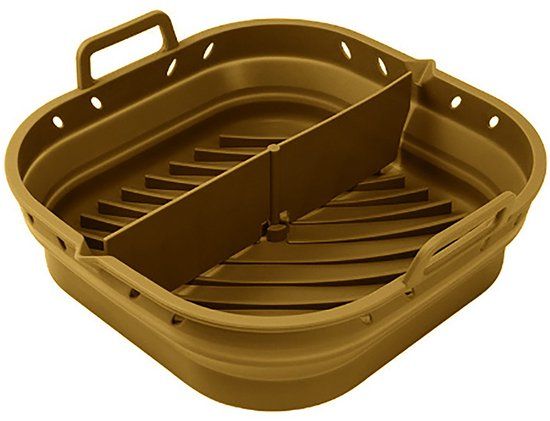 Point-Virgule Opvouwbare vierkante airfryer bakvorm uit platinum silicone Cumin 20x20x9cm