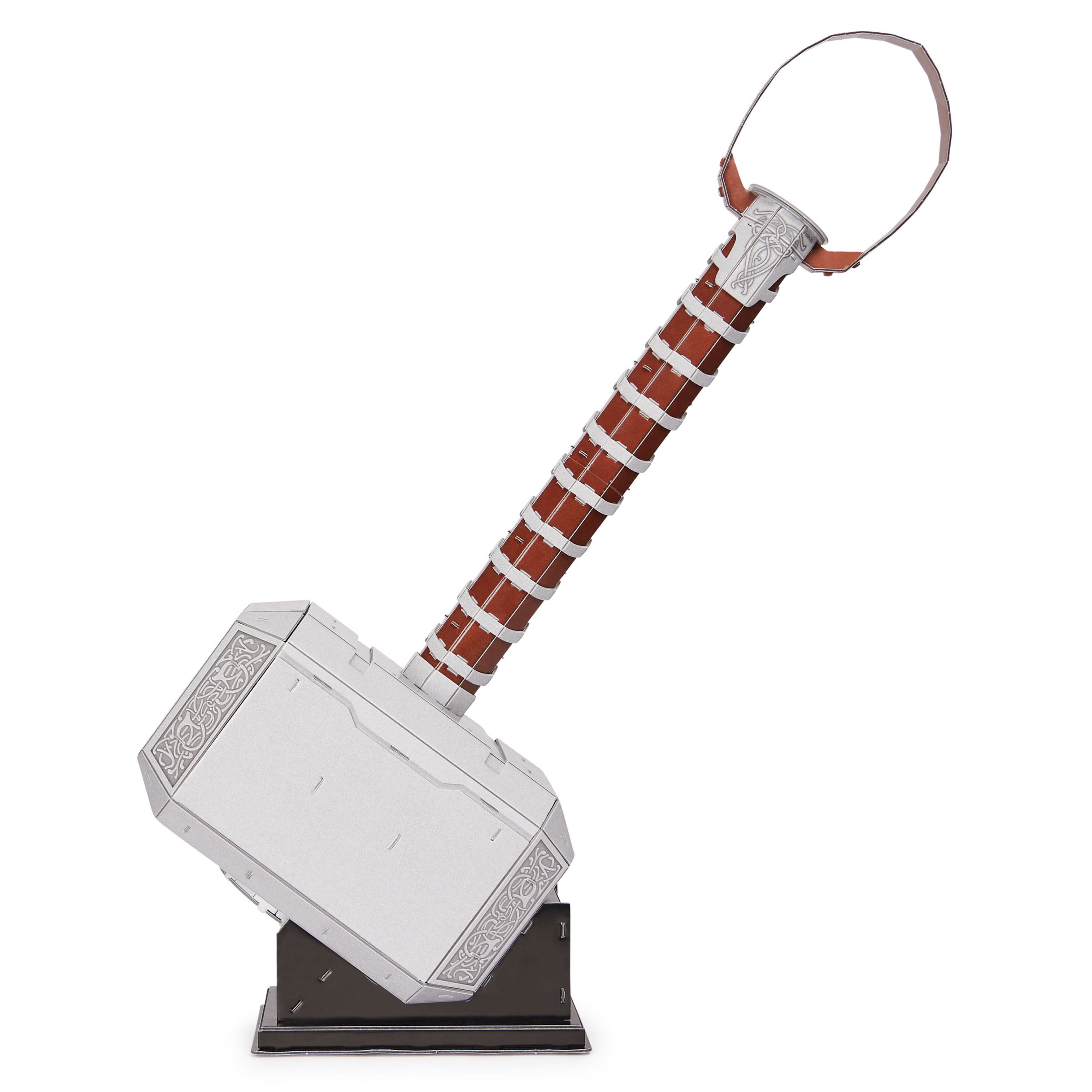 Spin Master Marvel 4D Build - Thor Mjolnir Hammer 3D Puzzle - 87 Pieces - Building Set