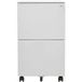Classeur mobile gris clair 39x45x67 cm acier