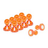 Magneet Expert Medium Oranje Acryl Push Pin Magneet - 15mm dia x 21mm lang (10 Packs of 10)