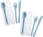 Westmark 2 Besteksets, elk 3-delig, blauw