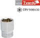 TVARDY GEKO Tvardy Zeskant dop - 10 mm - Duurzaam chroom-vanadium - Met gripring