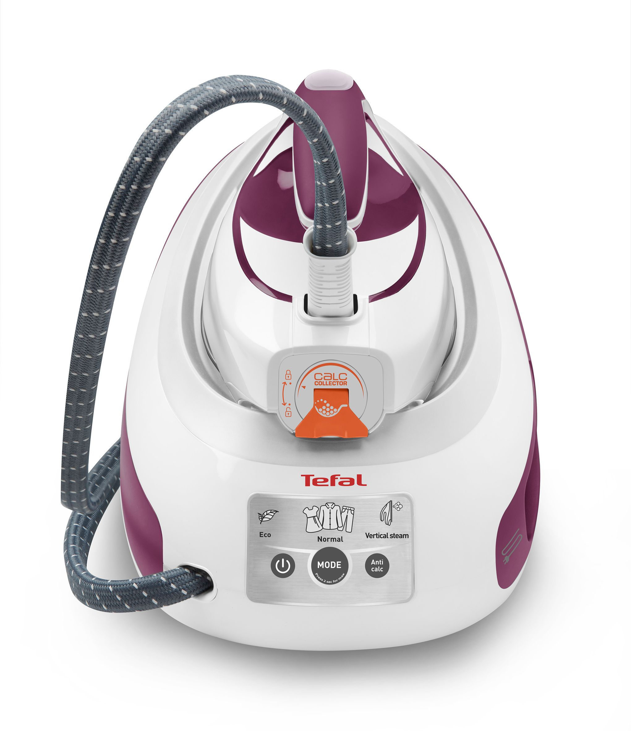 Tefal Express Anti-Calc SV8054 - Stoomgenerator - 2800W - 6.2 bar - 120 g/min - Paars/Wit
