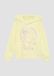 s.Oliver Hoodie met glitterprint licht citroen