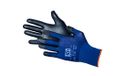 Jah nylon handschoenen met PU coating (zwart-blauw)