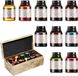 GC stylo plume encre - Lot de 10 - Couleurs x 20ml flacons d'encre - Recharge d'encre sans carbone pour stylo plongeur - Calligraphie