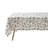 Coucke Bedrukt tafelkleed van gemengd materiaal, kerstmagie, 180 x 180 cm