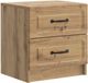 vidaXL Nachtkastje Artisanaal eiken 43 x 34,5 x 44,5 cm Bewerkt hout