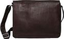 HAROLD'S Leren business tas schoudertas Campo Messengerbag Brown donkerbruin