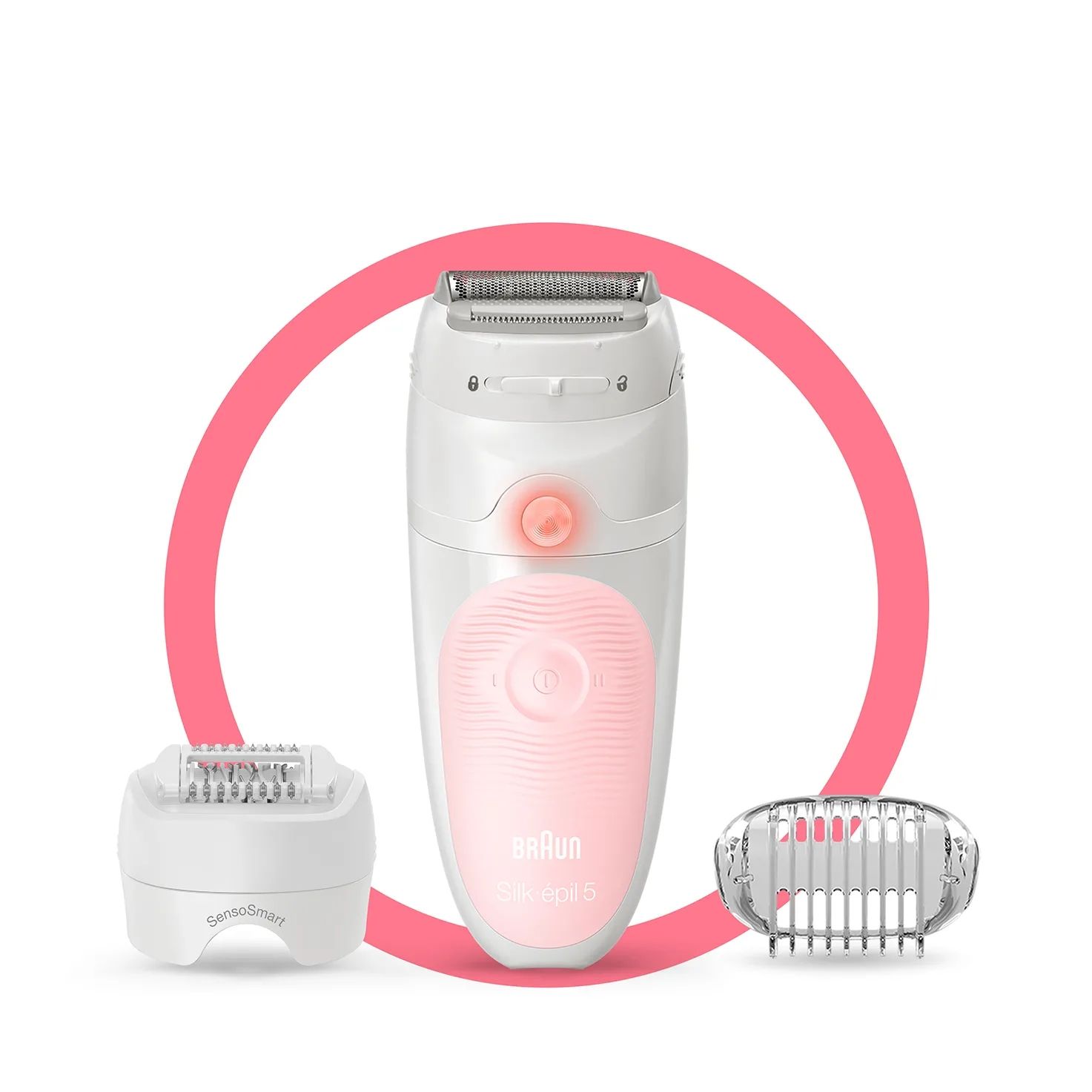 Braun Silk-épil 5 5-620 - Epilator - Wet & Dry - Roze/Wit