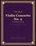 Bruch: Violin Concerto No. 2 in D minor, Op. 44 - Full Orchestral Score