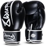 8 Weapons Thaise bokshandschoenen Unlimited 2.0 - Zwart/Wit - 10 oz