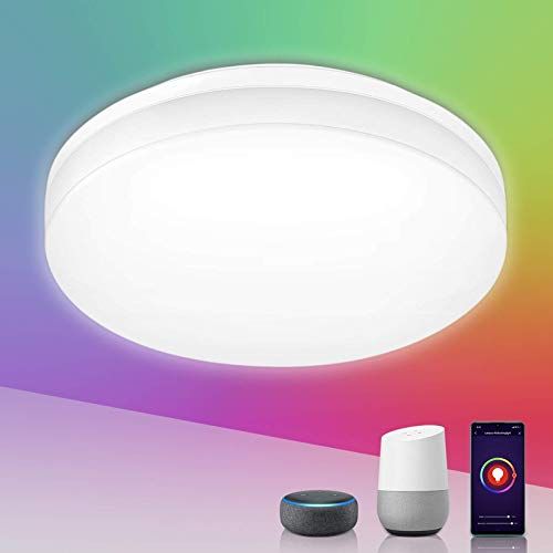 LE 15W Smart WiFi LED Plafondlamp - Dimbaar (RGB + CCT) - Ø22cm - IP54