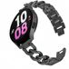 By Qubix Metalen Ketting Band Zwart Geschikt voor Huawei Watch GT 4 / GT 5 (41mm) & GT 5 Pro (42mm)