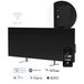 AENO GH4S Radiateur infrarouge intelligent - 700W - Noir - Wi-Fi - Compatible maison connectée