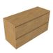 Saniclass Holz Pure meuble de salle de bain - 120x45x62cm - plateau en bois - sans trou de robinet - 4 tiroirs - chêne mat naturel (bois) SW1420790/SW1420827