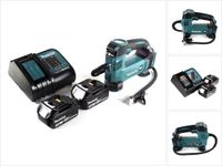 Makita DMP 180 SF accucompressor 18 V 8,3 bar + 2x oplaadbare accu 3,0 Ah + lader